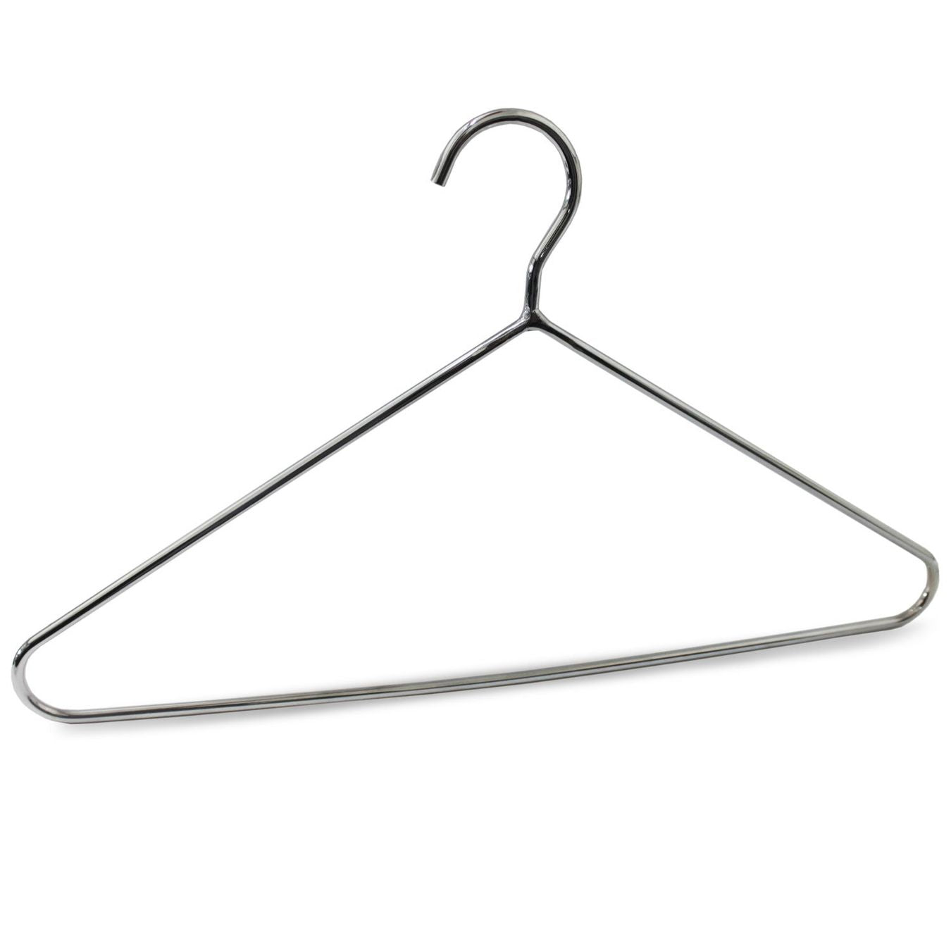 Kleiderbügel 10x - Stahl verchromt - Behörden