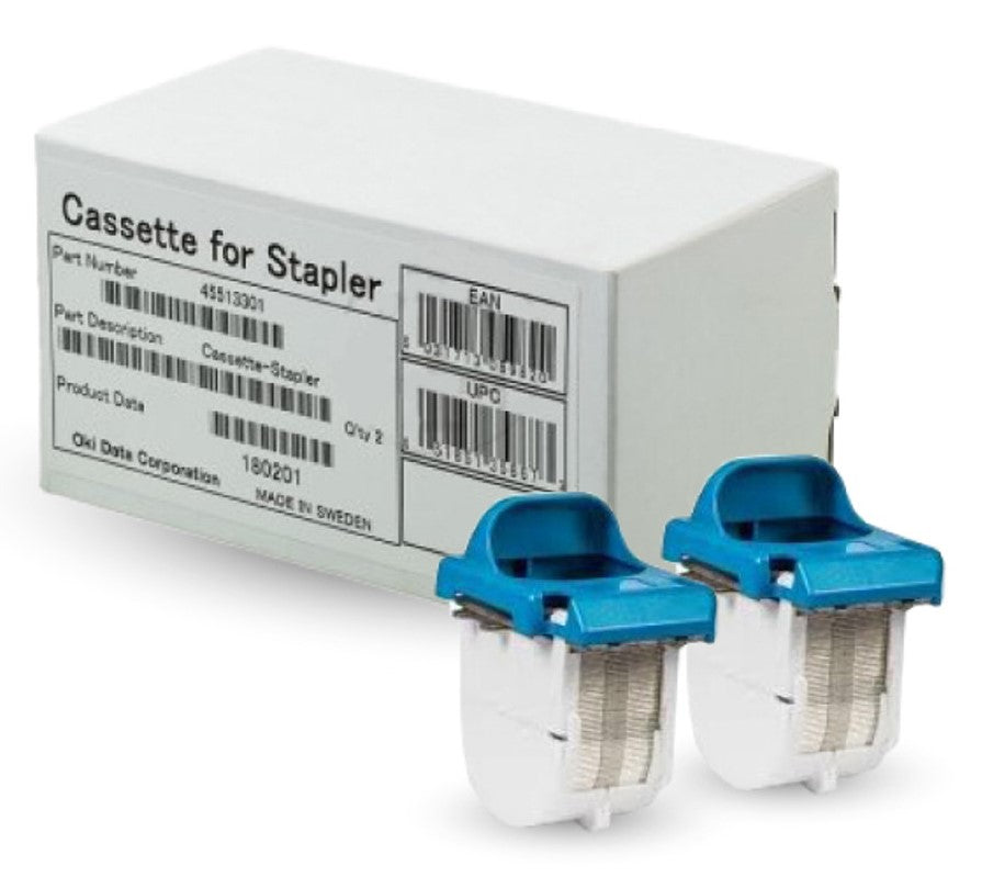 OKI - Klammern (Packung mit 3000 ) - für OKI MC853, MC883, MC873, MC760dn, MC760dnfax, MC770dnfax, MPS5502mbf, MPS5502mbfx, ES 7470dn, MB 770, 770dn