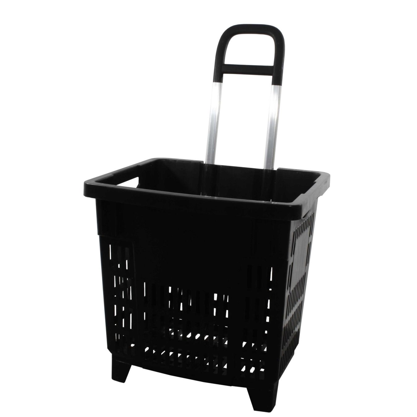 Einkaufstrolley Einkaufskorb 55 Liter SCHWARZ