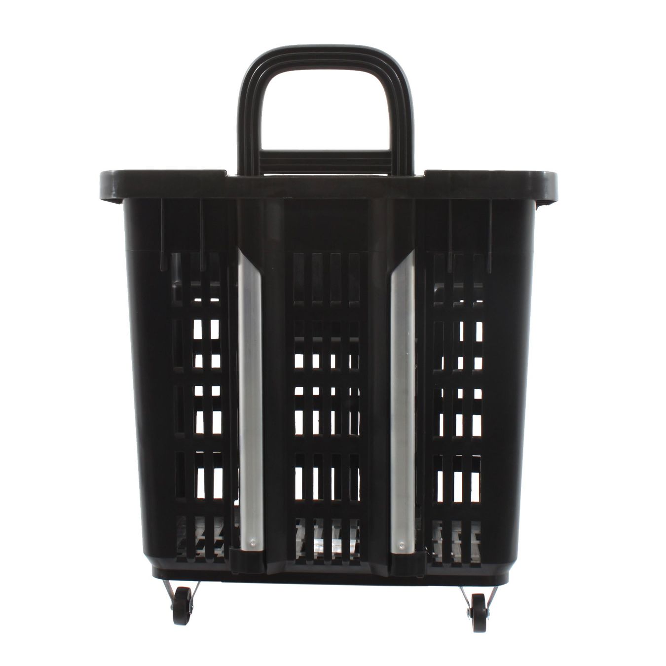 Einkaufstrolley Einkaufskorb 55 Liter SCHWARZ