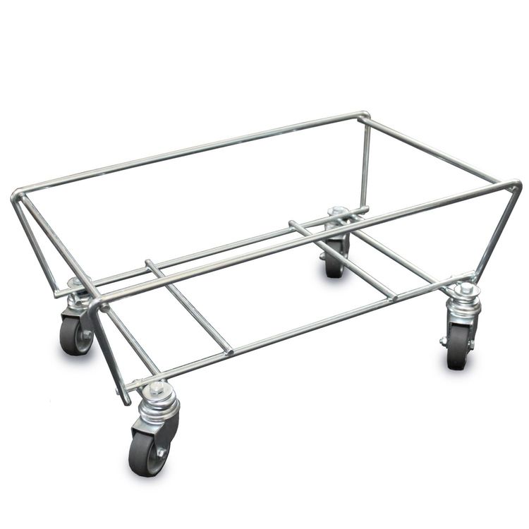 Rolli für Einkaufskorb - Trolley aus Metall mit Rollen