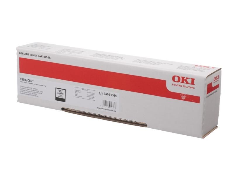 OKI - Cartouche de toner - 1 x noir - 7000 pages - pour OKI C801dn, 801n, 821dn, 821n