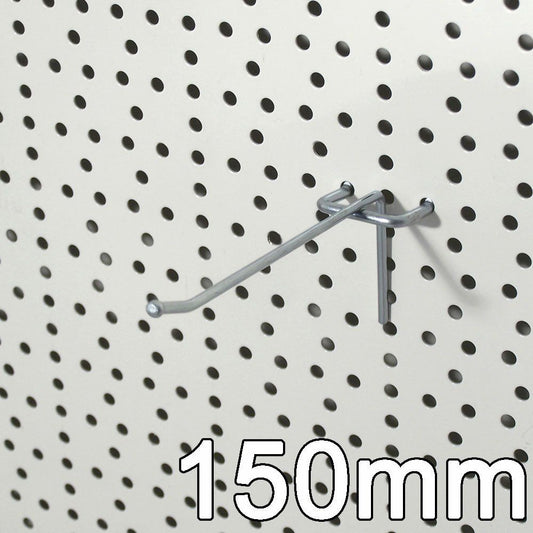 Lochplatten Einfachhaken für Lochwand  - Eurolochung - 150mm - 100 Stück (Kopie)