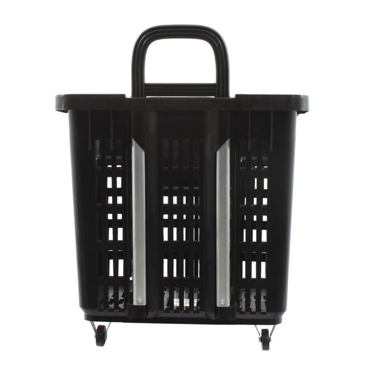 Einkaufstrolley Einkaufskorb 55 Liter SCHWARZ