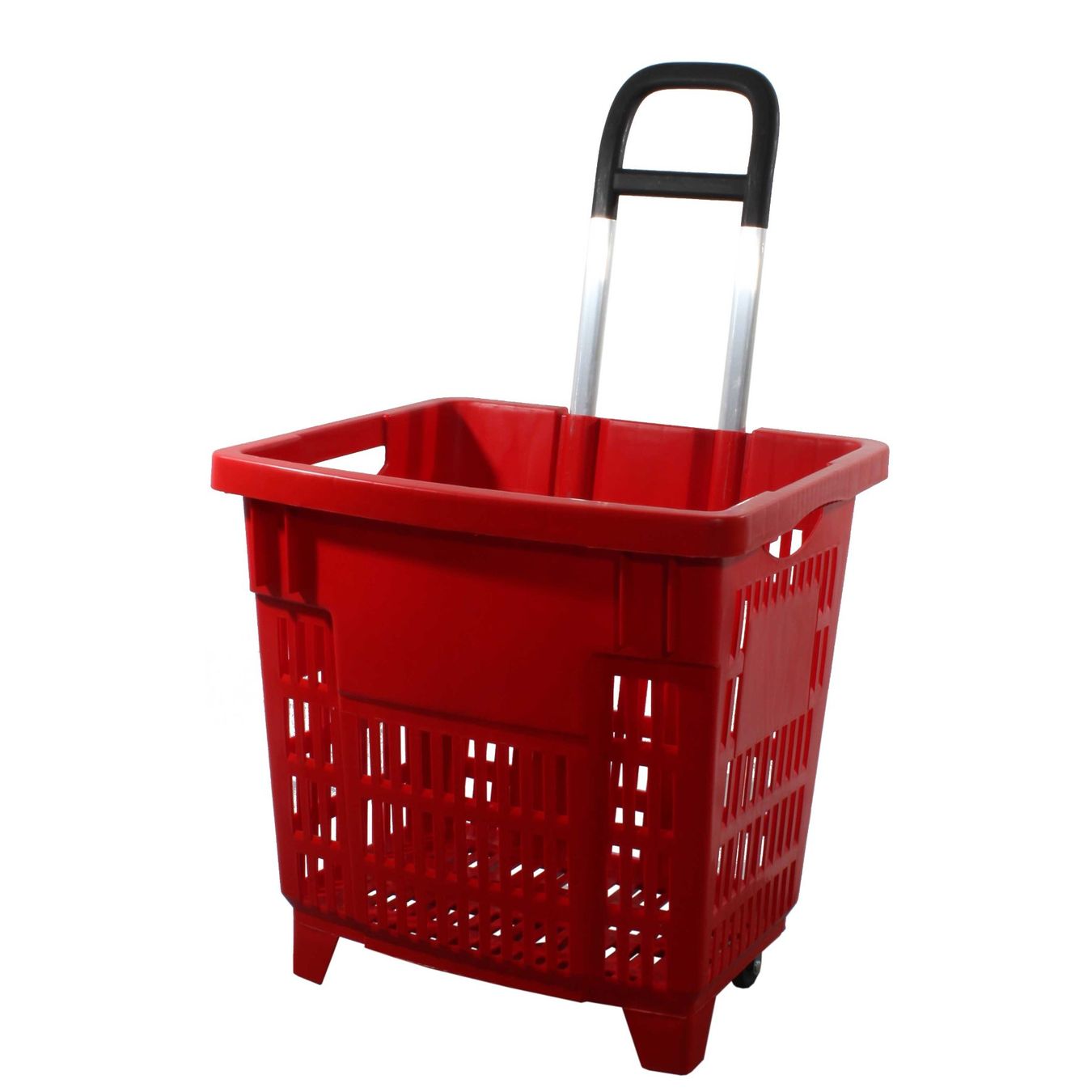 Einkaufstrolley Einkaufskorb 55 Liter ROT