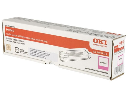 OKI - Cartouche de toner - 1 x magenta - 10000 pages - pour OKI MC860cdtn, MC860cdxn, MC860dn 