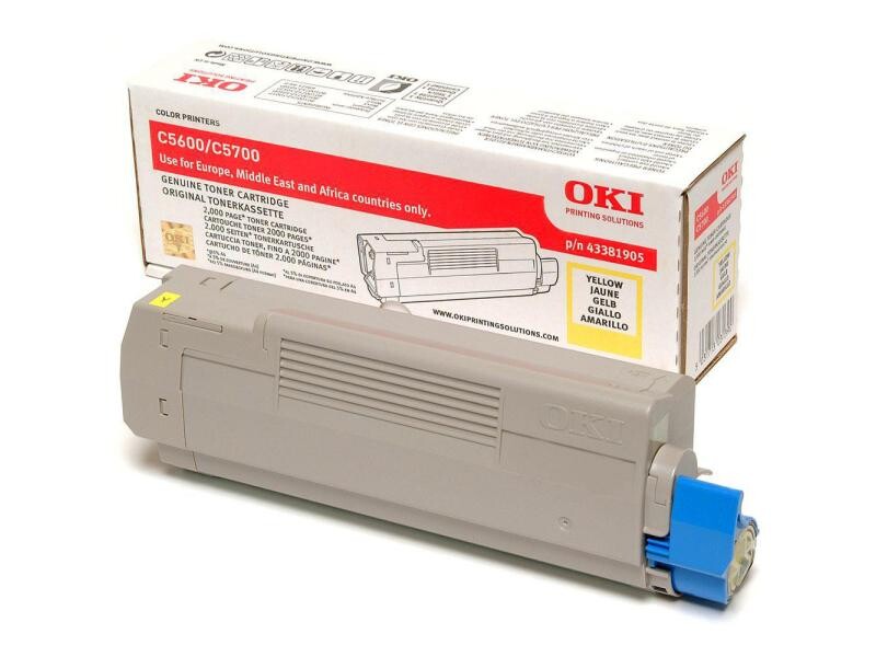 OKI - Tonerpatrone - 1 x Cyan - 2000 Seiten - für C5600dn, 5600n, 5700dn, 5700n