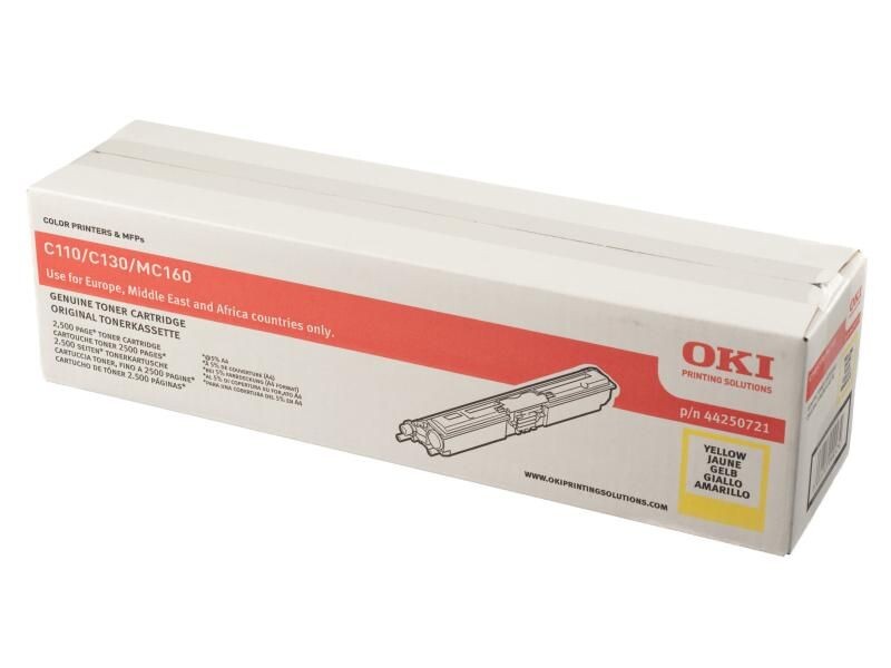 OKI - Cartouche de toner - 1 x jaune - 2500 pages - pour OKI MC160n, C110, 130n 