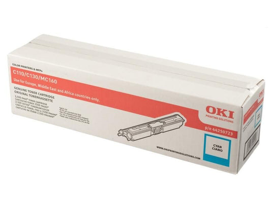 OKI - Tonerpatrone - 1 x Cyan - 2500 Seiten - für OKI MC160n, C110, 130n