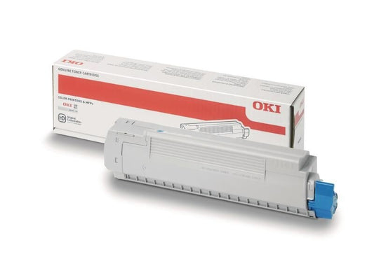 OKI - Cartouche de toner - 1 x cyan - 10000 pages - pour OKI MC861, MC861cdtn, MC861cdtn+, MC861cdxn, MC861cdxn+, MC861dn, MC861dn+