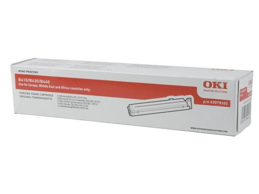 OKI - Tonerpatrone - 1 x Schwarz - 3500 Seiten - für OKI B410d, 410dn, 430d, 430dn, 440dn, MB 460, 470, 480