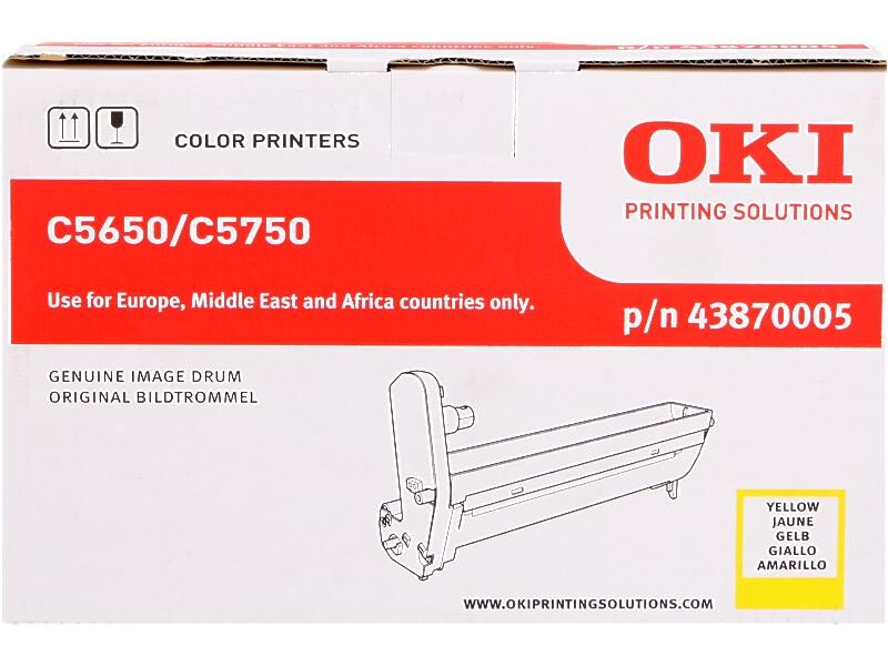 OKI - tambour - kit - jaune - 20000 pages - pour OKI C5650dn, 5650n, 5750dn, 5750n