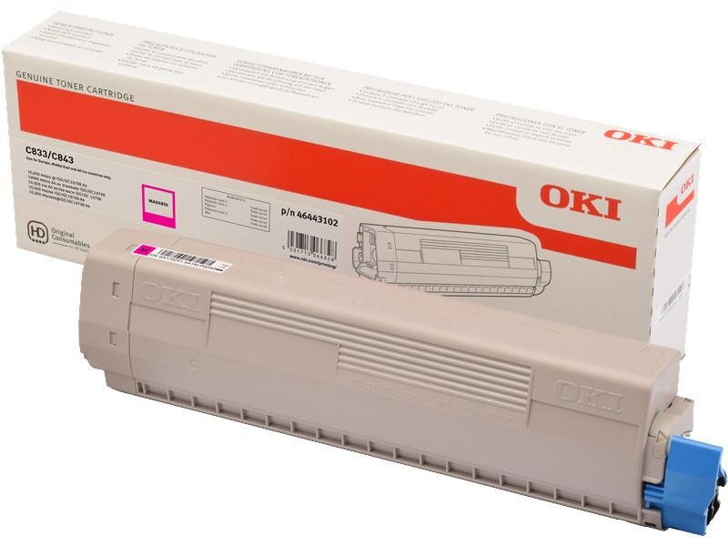 OKI - haut rendement - magenta - originale - cartouche de toner - pour C833dn, 833n, 843dn