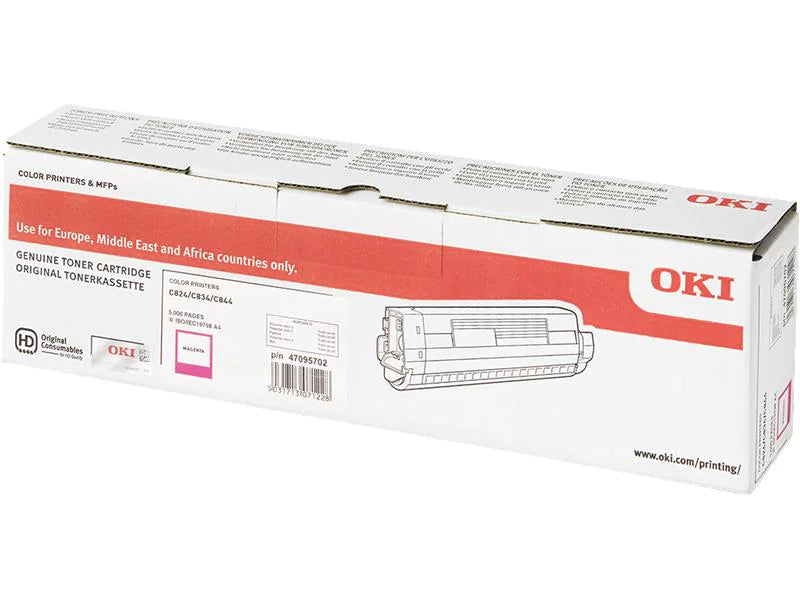 OKI - Magenta - Original - Tonerpatrone - für OKI C824n / C824dn / C834nw / C834dnw / C844dnw