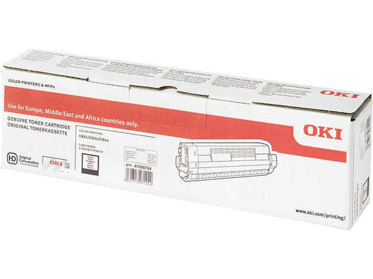 OKI - Schwarz - Original - Tonerpatrone - für OKI C824dn / 824n / 834dnw / 834nw / 844dnw