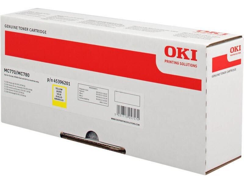 OKI - Tonerpatrone - 1 x Gelb - 11500 Seiten - für OKI MC770dnfax, MC780dfnfax