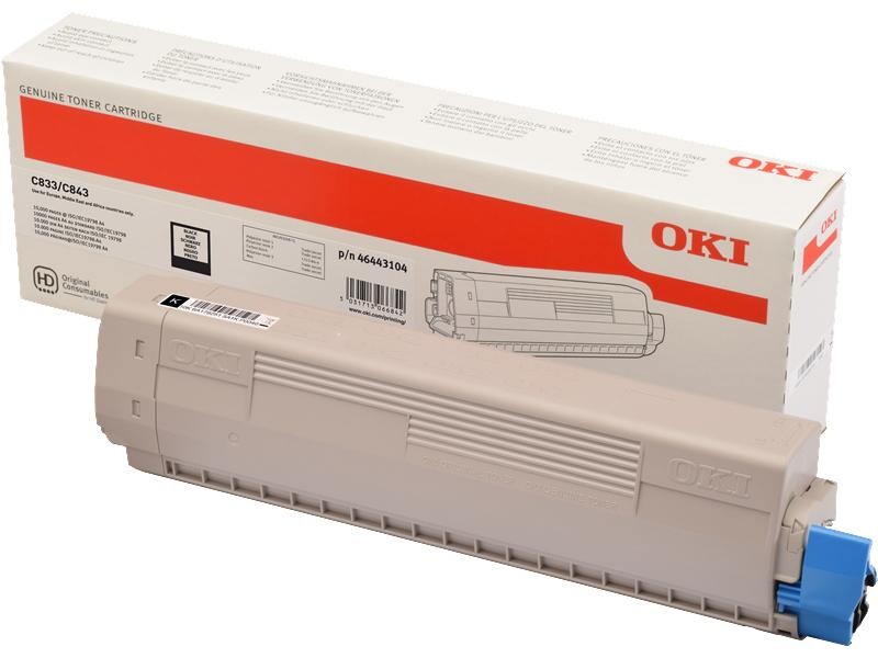 OKI - Schwarz - Original - Tonerpatrone - für C833dn, 833n, 843dn