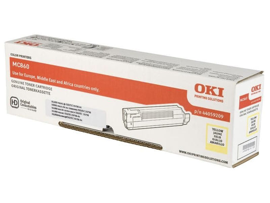 OKI - Tonerpatrone - 1 x Gelb - 10000 Seiten - für OKI MC860cdtn, MC860cdxn, MC860dn