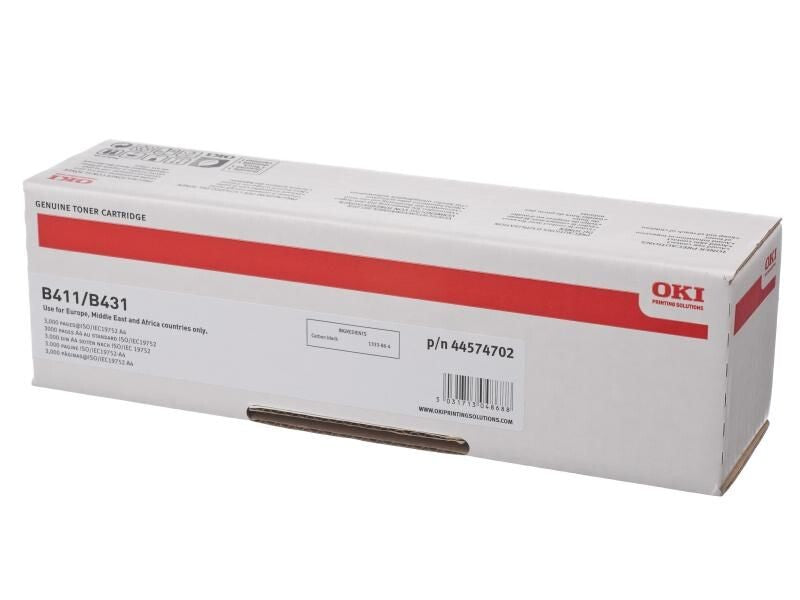 OKI - cartouche de toner - 1 x noir - 3000 pages - pour OKI B411d, 411dn, 431d, 431DN, COREFIDO B411dnB, B431DN, MB 461, 461-L, 471, 471-L, 471W, 491 