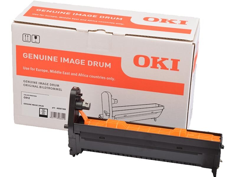 OKI - noir - original - cartouche de toner - pour C612dn, 612n