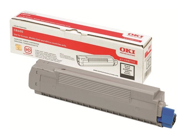 OKI - Cartouche de toner - 1 x noir - 6000 pages - pour OKI C8600cdtn, 8600dn, 8600n, 8800cdtn, 8800dn, 8800n 