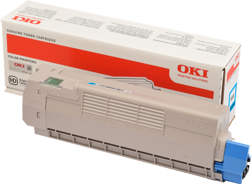 OKI - cyan - originale - cartouche de toner - pour C612dn, 612n 